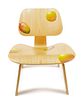 A Painted Herman Miller Eames Molded Plywood Chair, Kevin Sloan (20th/21st century), Height 26 1/8 x width 21 5/8 x depth 23 1/4