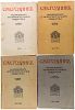A SET OF FOUR ISSUES OF THE ANNUAL ISSUE OF THE MOSCOW ARCHITECTURAL SOCIETY (1910-1917)