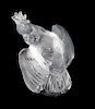 * A Lalique Molded and Frosted Glass Figure Height 11 1/2 inches.