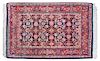 Two Persian Wool Rugs Larger: 3 feet 1 1/2 inches x 1 foot 11 3/4 inches.