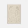 Pablo Picasso, Femme assise au Chapeau et Femme debout drapee from La Suite Vollard