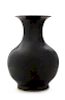 A Monochrome Iron Dust Glazed Vase Height 13 1/8 inches.