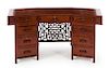 A Large Chinese Rosewood Writing Desk Height 40 x length 79 x depth 29 inches.
