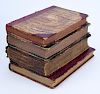 Lot of Eight (8) Leather Bound Books and One Cloth Bound Book