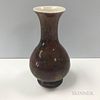 Small Mottled Flambe-glazed Vase