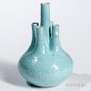 Turquoise-glazed Tulip Vase