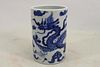 Chinese Blue/White Porcelain Dragon Brush Pot