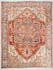 Antique Heriz Rug, Persia: 9'4'' x 12'6''