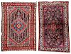 2 Antique West Persian Hamadan Rugs