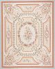 Aubusson Wool Tapestry Carpet: 119'' x 95''