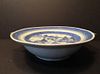 ANTIQUE Chinese Large Blue and White Warming Dish, early 19th C