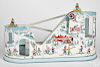 Chein tin lithograph wind-up Ski-ride toy