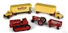 Two Product Miniatures plastic tandem moving truck