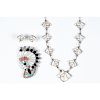 Zuni Horse Head Link Necklace and Earring Set PLUS