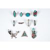 Assortment of Navajo and Zuni Silver and Turquoise Jewelry