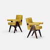 Pierre Jeanneret, armchairs from Chandigarh, pair