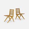 Pierre Jeanneret, Compas chairs, pair