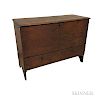 Early Red-painted Pine One-drawer Blanket Chest