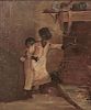 Painting of Two African American Children