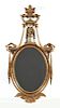 Italian style neo classical gilt carved wood mirror
