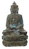 Chinese Seated Bronze Buddha