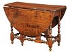 American William and Mary Gateleg  Table