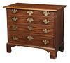 Chippendale Figured Mahogany Chest of Drawers