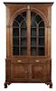 Southern Chippendale Inlaid Walnut Flat Cupboard