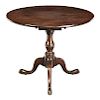 Chippendale Mahogany Tilt Top Table