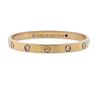 Cartier Love 18k Rose Gold Diamond Bracelet Sz 16