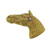 18k Gold Diamond Horse Head Brooch
