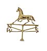 Ruser 14k Gold Horse Weathervane Brooch
