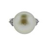 14k Gold South Sea Pearl Diamond Ring
