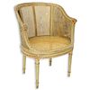 Early 20th Century Louis VXI Style Caned Vanity Chair