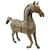 Vintage Spelter Roman Horse Figurine