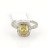 GIA CERTIFIED, 2.41 TCW RADIANT ENGAGEMENT RING