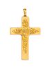 A Victorian Yellow Gold Mourning Cross Pendant, Circa 1870, 24.70 dwts.