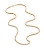 * A 14 Karat Yellow Gold Floral Motif Longchain Necklace, 26.60 dwts.