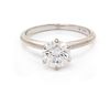* A 14 Karat White Gold and Diamond Solitaire Ring, 1.90 dwts.