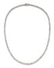 A Platinum and Diamond Riviere Necklace, 18.80 dwts.