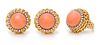 A Bicolor Gold, Diamond and Coral Demi-Parure, Van Cleef and Arpels, 30.20 dwts.