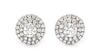 * A Pair of Platinum and Diamond 'Soleste' Earrings, Tiffany & Co., 2.50 dwts.