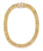 An 18 Karat Yellow Gold and Diamond Convertible Necklace, FOPE, 80.90 dwts.