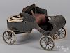 Tin wind-up horseless carriage