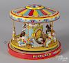 Chein tin lithograph wind-up Merry-Go-Round