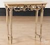 Italian carved console table