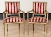 Pair of Italian painted armchairs