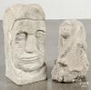 Two carved stone figures
