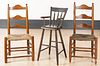 Pair of ladderback side chairs