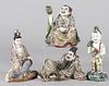 Set of eight Chinese porcelain immortal figures
